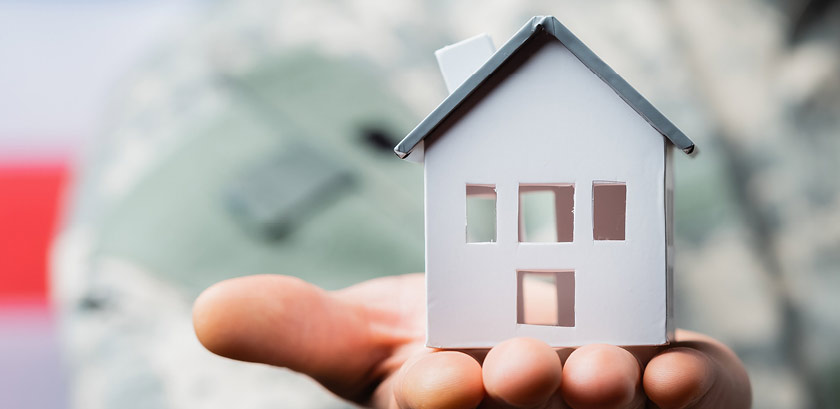 VA Loans make home ownership affordable, mobile view banner, March 2022 blog, Travis CU
