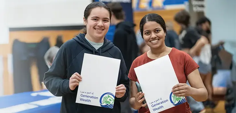 Generation Wealth, mobile view banner