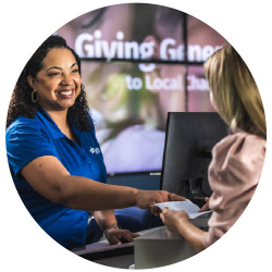 What is the credit union difference, circle photo, TCU