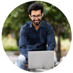 Knowledge base financial education platform, circle photo, TCU